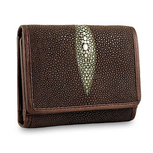 Кошелек EXOTIC LEATHER GENUINE PREMIUM ACCESSORIES Компактный женский кошелек из натуральной кожи ската
