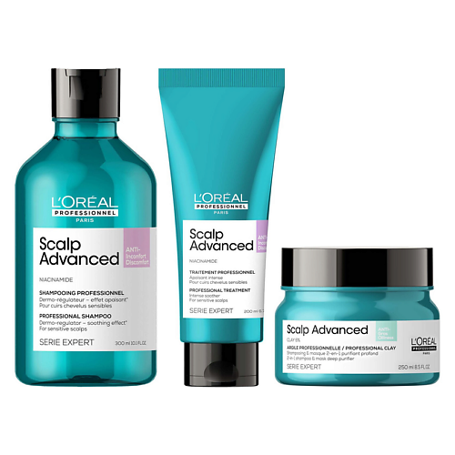 

L'OREAL PROFESSIONNEL Набор L'Oreal Professionnel Scalp Advanced Anti-Discomfort Trio, Набор L'Oreal Professionnel Scalp Advanced Anti-Discomfort Trio