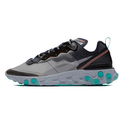 

NIKE Кроссовки React Element 87 Black Neptune Green, Кроссовки React Element 87 Black Neptune Green