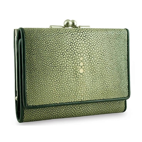 

EXOTIC LEATHER GENUINE PREMIUM ACCESSORIES Стильный женский кошелек из кожи ската с монетницей, Стильный женский кошелек из кожи ската с монетницей