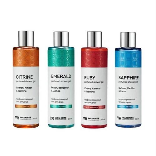 

WASHRITE Гель для душа женский парфюмированный подарочный набор 1000, Гель для душа женский парфюмированный подарочный набор