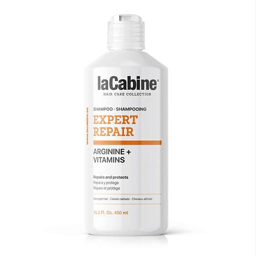 

LACABINE Шампунь для поврежденных волос с аргинином и витаминами EXPERT REPAIR SHAMPOO 450, Шампунь для поврежденных волос с аргинином и витаминами EXPERT REPAIR SHAMPOO
