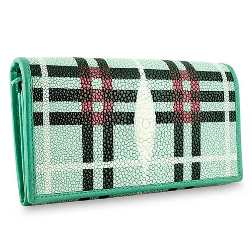 Кошелек EXOTIC LEATHER GENUINE PREMIUM ACCESSORIES Женский кошелек из кожи ската с большой монетницей