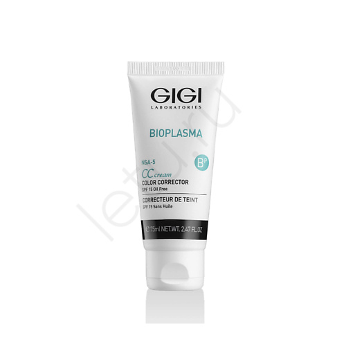 CC крем для лица GIGI Крем для коррекции цвета кожи с SPF15 Bioplasma