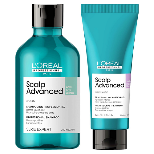 

L'OREAL PROFESSIONNEL Набор для жирной кожи головы L'Oreal Professionnel Scalp Advanced, Набор для жирной кожи головы L'Oreal Professionnel Scalp Advanced