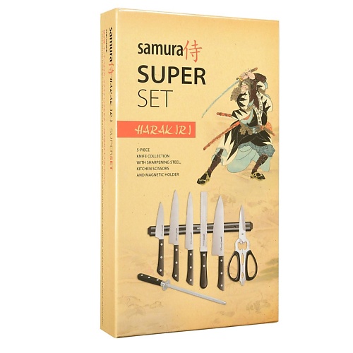 

SAMURA Набор ножей Super Set 8 в 1 "HARAKIRI", Набор ножей Super Set 8 в 1 "HARAKIRI"