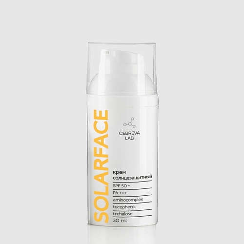 Солнцезащитный крем для лица и тела CEBREVA LAB Крем солнцезащитный SOLARFACE SPF 50+