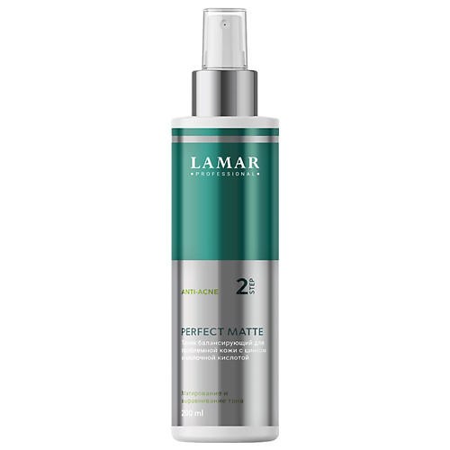 Тоник для лица LAMAR PROFESSIONAL Тоник балансирующий для проблемной кожи с цинком PERFECT MATTE