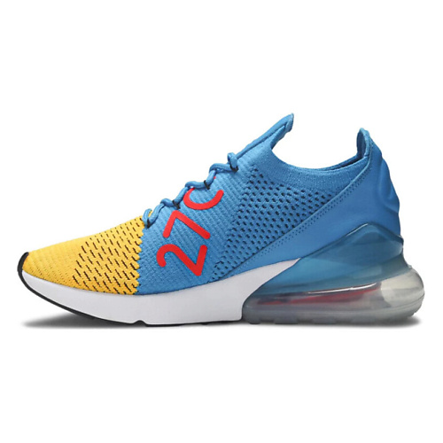 

NIKE Кроссовки Air Max 270 Flyknit Laser Orange Blue Orbit, Кроссовки Air Max 270 Flyknit Laser Orange Blue Orbit