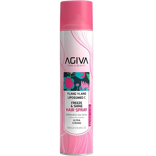 Лак для укладки волос AGIVA BEAUTY Лак для волос Ylang Ylang Lipozom C Freeze & Shine