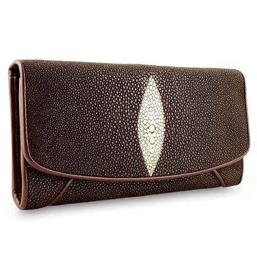 

EXOTIC LEATHER GENUINE PREMIUM ACCESSORIES Оригинальный кошелек из натуральной кожи ската для женщин, Оригинальный кошелек из натуральной кожи ската для женщин