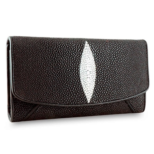 Кошелек EXOTIC LEATHER GENUINE PREMIUM ACCESSORIES Элегантное женское портмоне из кожи морского ската