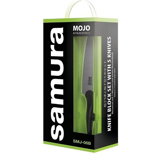 Нож SAMURA Набор из 5 ножей и браш-подставки Samura MOJO SMJ-06B/K