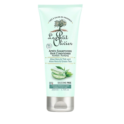 

LE PETIT OLIVIER Кондиционер для жирных волос с экстрактом Алоэ Вера и Зеленого чая Aloe Vera & Green Tea Hair Conditioner 200, Кондиционер для жирных волос с экстрактом Алоэ Вера и Зеленого чая Aloe Vera & Green Tea Hair Conditioner