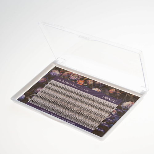 BONTIC Накладные ресницы пучки Ласточкин хвост MIX