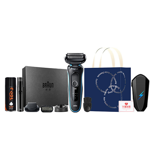 

BRAUN Электробритва Series 5 4200 + Триммер для носа и ушей + Пена для бритья COOL, Электробритва Series 5 4200 + Триммер для носа и ушей + Пена для бритья COOL