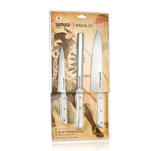 

SAMURA Набор ножей 3 в 1 " HARAKIRI" 23, 57, 85, Набор ножей 3 в 1 " HARAKIRI" 23, 57, 85
