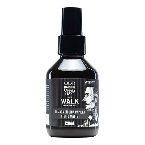 

QOD BARBER SHOP Жидкая помада для волос с матовым эффектом Pomada Liquida Capilar 120, Жидкая помада для волос с матовым эффектом Pomada Liquida Capilar