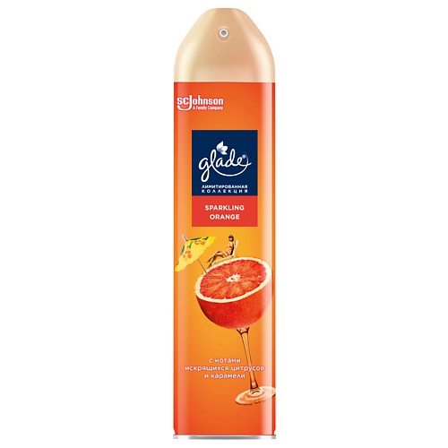Освежитель воздуха GLADE Освежитель воздуха аэрозоль LTO SPARKLING ORANGE
