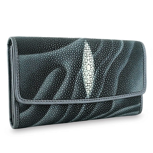Кошелек EXOTIC LEATHER GENUINE PREMIUM ACCESSORIES Престижный кошелек для женщин из настоящей кожи ската