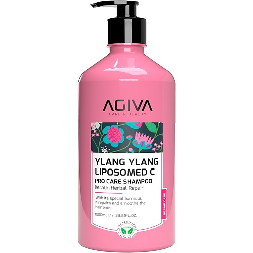 

AGIVA BEAUTY Шампунь для волос Ylang Ylang Lipozom C Pro Care 1000, Шампунь для волос Ylang Ylang Lipozom C Pro Care