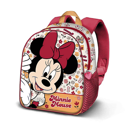 

KARACTERMANIA Рюкзак Disney Minnie Mouse с 3D-цветами, Рюкзак Disney Minnie Mouse с 3D-цветами