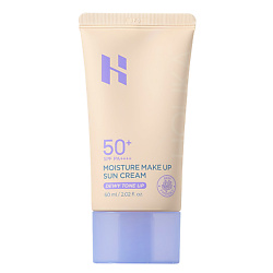 Солнцезащитный крем с тонирующим эффектом для лица Moisture Make Up Sun Cream Dewy Tone Up SPF 50+ PA++++