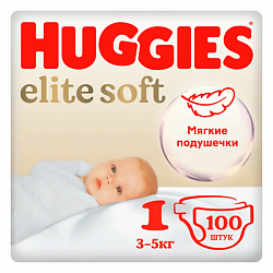 Подгузники Elite Soft для новорожденных 3-5кг
