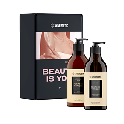 Подарочный набор BEAUTY IS YOU Табак-ваниль жидкое мыло и крем для рук и тел