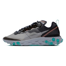 Кроссовки React Element 87 Black Neptune Green