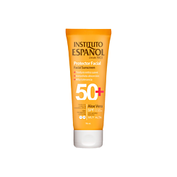 Солнцезащитный влагостойкий легкий крем для лица с Алоэ Вера SPF50+