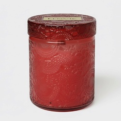 Ароматическая свеча с ароматом Шафран, Амбра, Кедр / деревянный фитиль