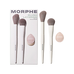 Набор кистей и спонжа для румян Blush Layering Tool Trio