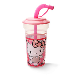 Стакан с трубочкой Hello Kitty
