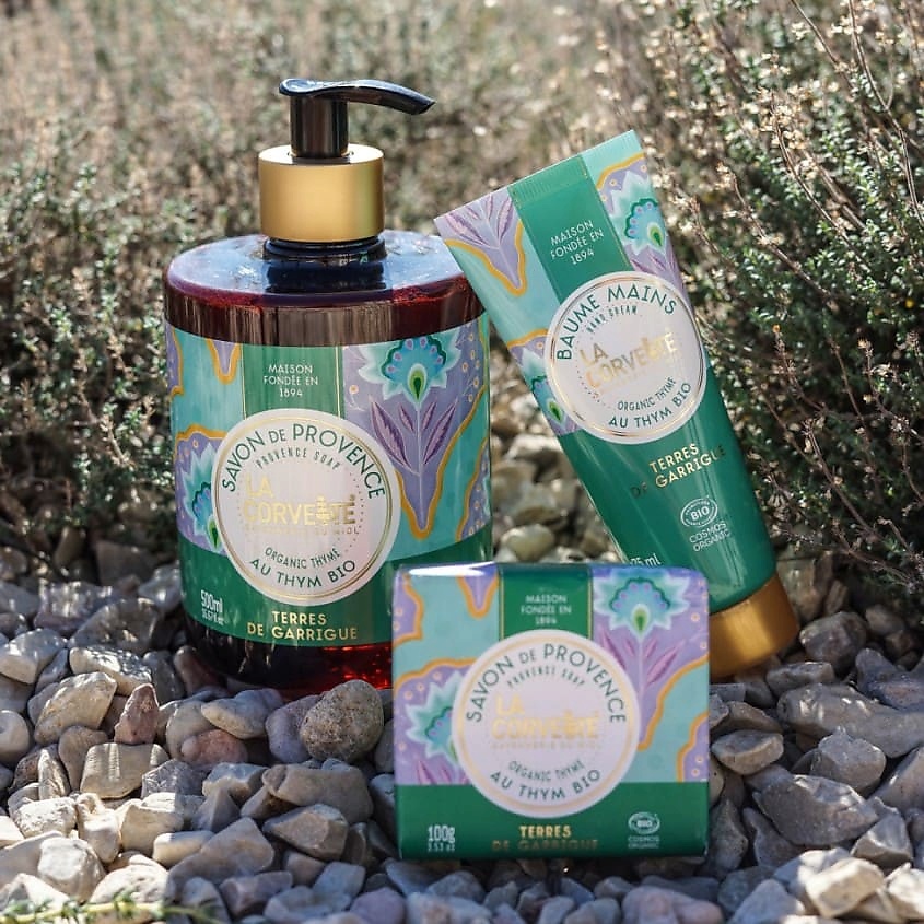 LA CORVETTE Мыло жидкое органическое Гарригские земли Organic Thyme Provence Soap – фото 3
