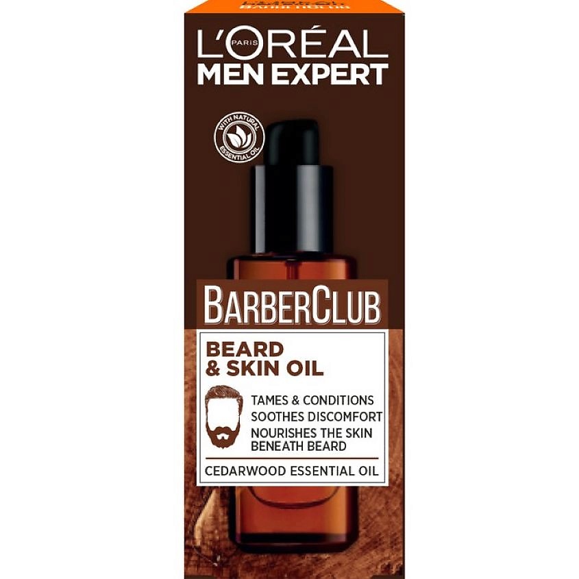 L'OREAL PARIS Гель-масло для длинной бороды, смягчающее, с маслом кедрового дерева Men Expert Barber Club Long Beard & Skin Oil – фото 2