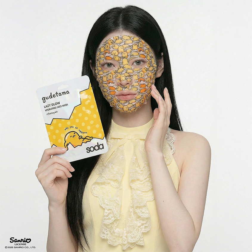 SODA Маска для лица увлажняющая Lazy Glow #feelsogude – фото 4