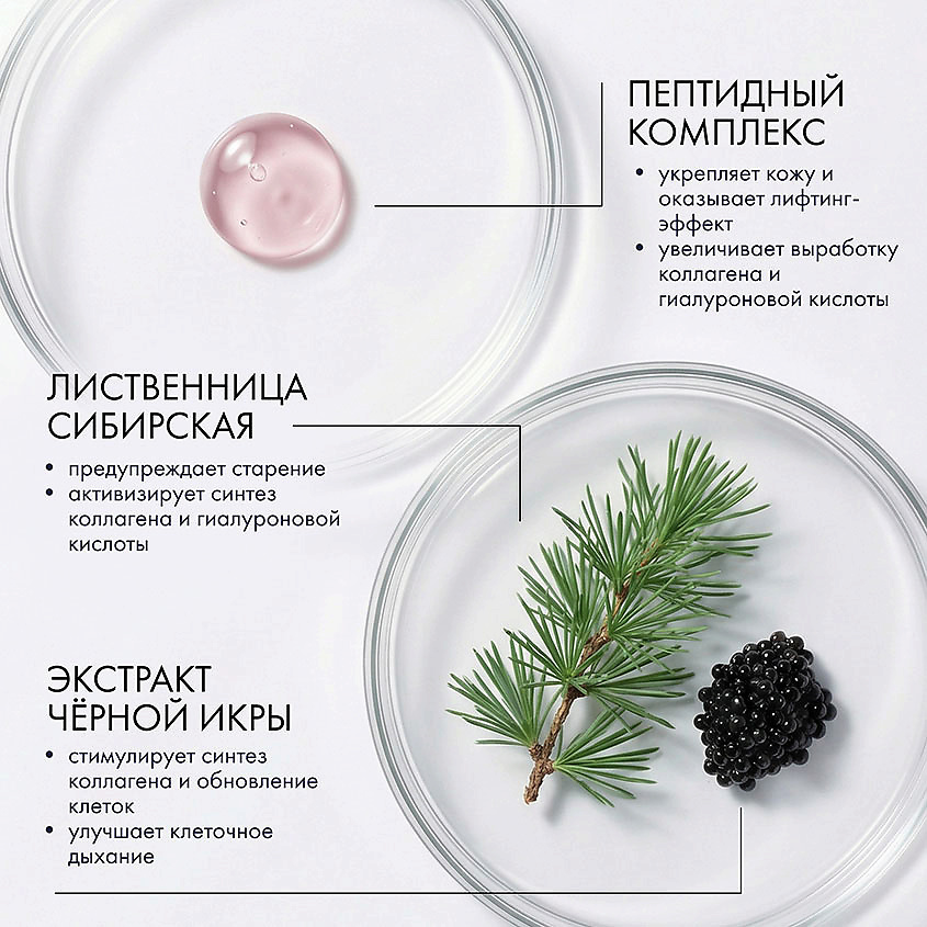 NATURA SIBERICA Гель-праймер ледяной для лица Royal Caviar Anti-age – фото 5