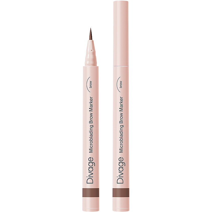 Изображение товара DIVAGE Маркер для бровей стойкий с эффектом Microblading № 02 коричневый 0,7 мл
