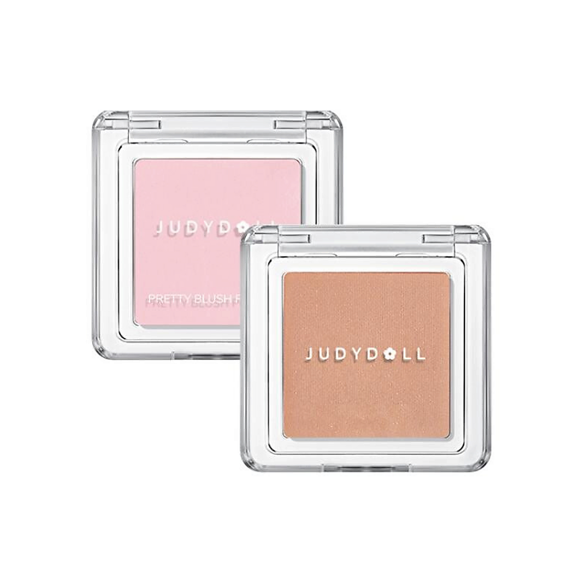 Изображение товара JUDYDOLL Набор компактных румян для лица Pretty Blush Powder, 43 Blueberry Night+35 Baked Milk Tea