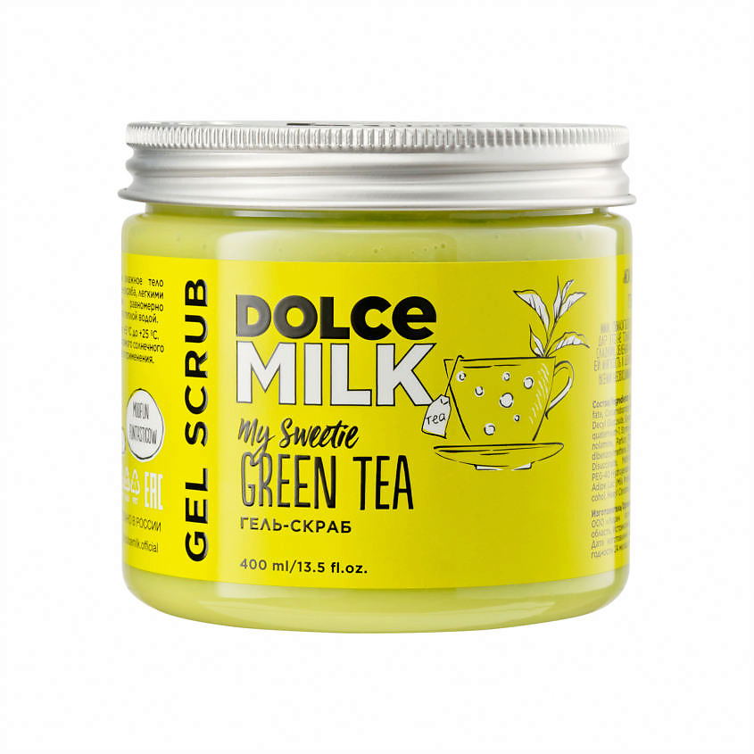 Изображение товара Гель-скраб для душа DOLCE MILK Зеленый чай 400 мл