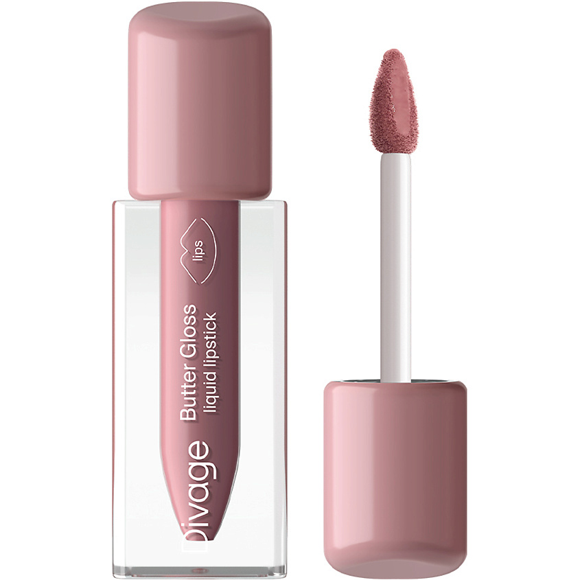 Изображение товара DIVAGE Помада для губ жидкая Liquid Lip Butter Gloss, № 03, темно-розовый, 2,8 мл