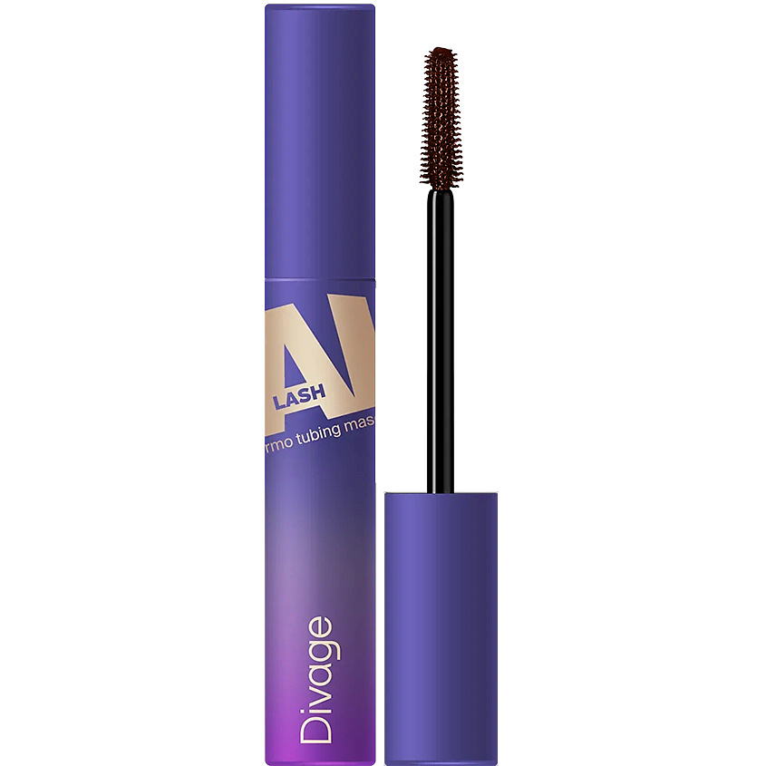 Изображение товара DIVAGE Термотушь Mascara Ai Lash No 02 коричневая 6 мл - водостойкая и удлиняющая