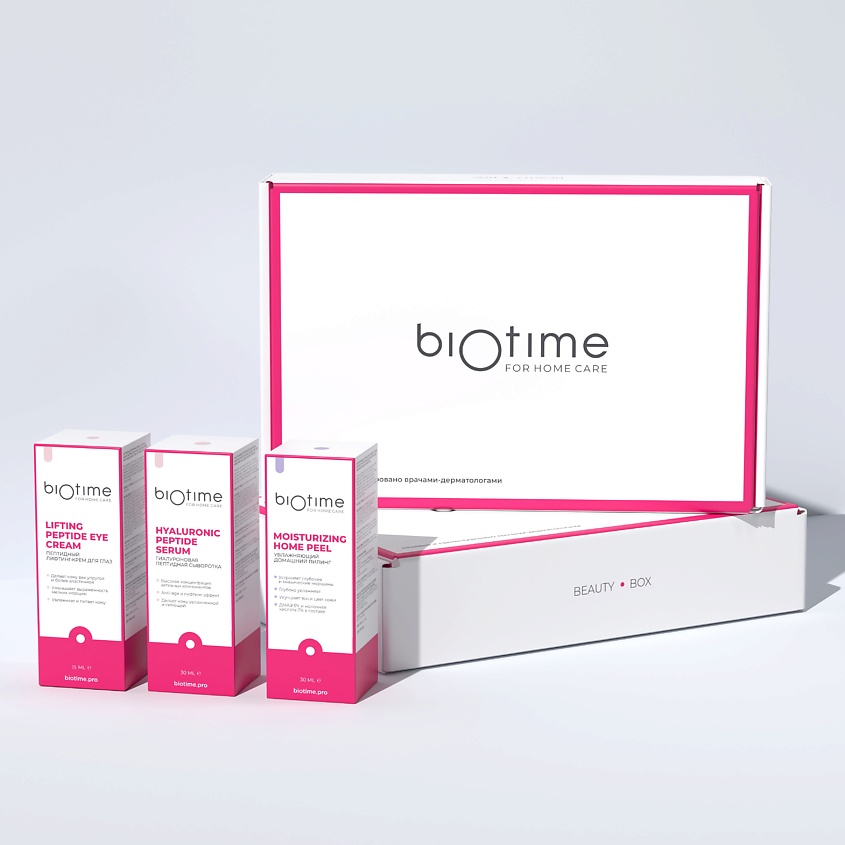 Изображение товара Набор для омоложения лица BIOTIME FOR HOME CARE антивозрастной комплекс Изображение товара Набор для омоложения лица BIOTIME FOR HOME CARE антивозрастной комплекс