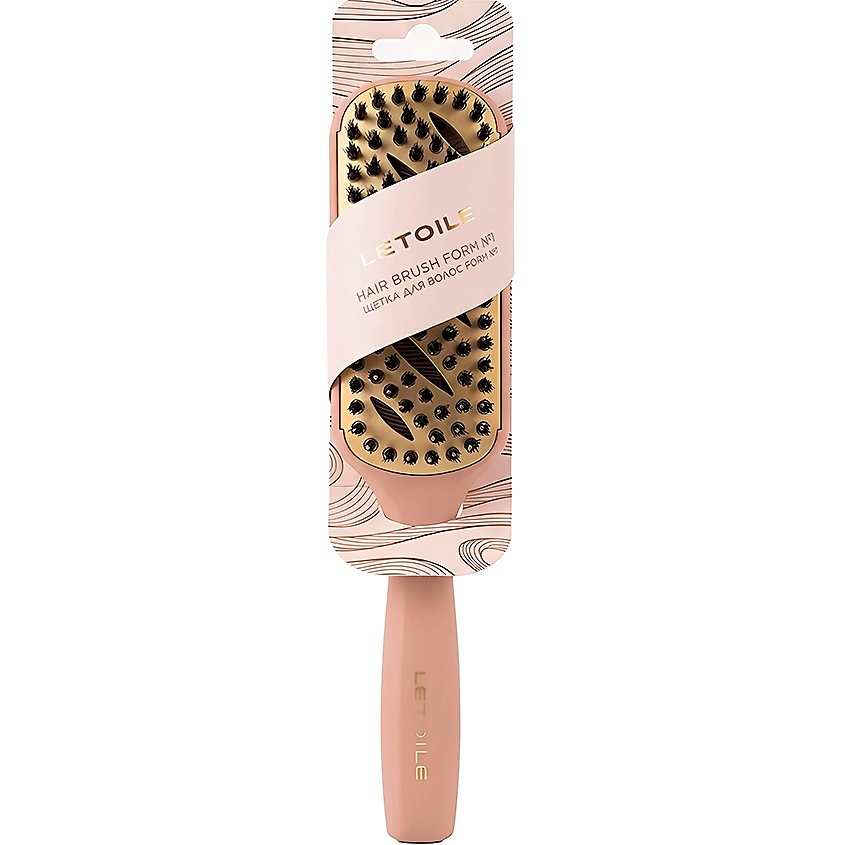 Изображение товара ЛЭТУАЛЬ Щетка для волос Hair Brush Form № 1, Бежевый, 1 шт