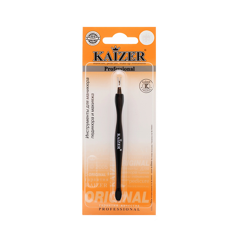 Изображение товара KAIZER пластиковый триммер для кутикулы с лопаткой профессиональный инструмент