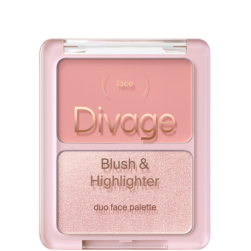 Изображение товара DIVAGE Палетка для лица Palette Blush & Highlight, № 02