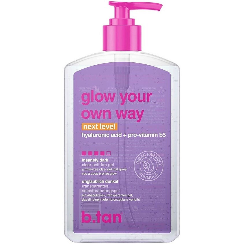 Изображение товара B.TAN Гель-автозагар glow your own way next level self tan gel, 473 мл