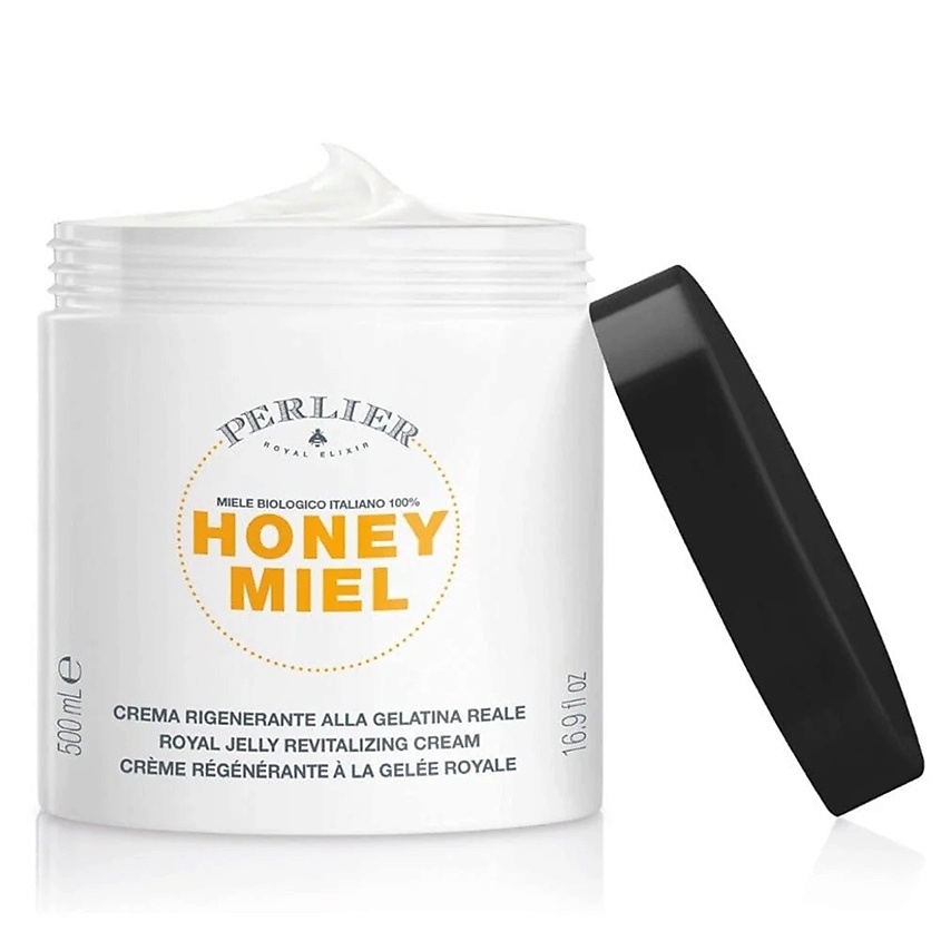 Изображение товара PERLIER Крем для тела восстанавливающий с маточным молочком Honey Miel Royal Jelly Revitalizing Cream, 500 мл