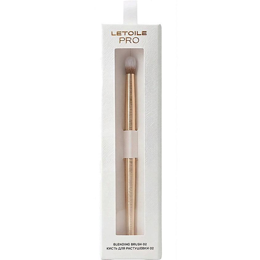 Изображение товара ЛЭТУАЛЬ Кисть для растушевки 02 Letoile Pro Blending Brush, Золотой, 1 шт